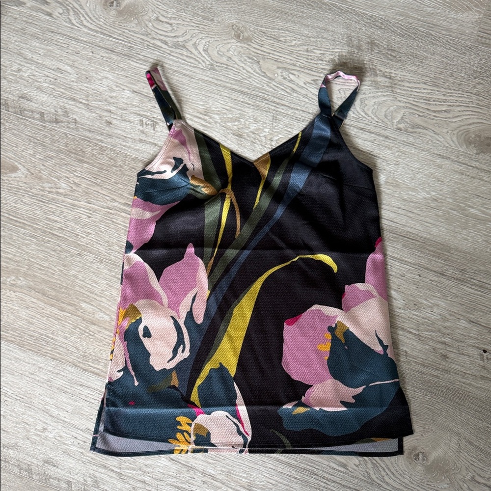 Ted Baker London Black Blue and Pink Floral Camisole